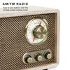 Victrola Willow  Retro Wood Bluetooth Radio with Built-in Speakers: Elegant & Vintage Design, Rotary AM/FM Tuning Dial, Bass & Treble Control, Wireless Streaming (Walnut) view 4