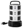 Power Strip Tower Surge Protector, JACKYLED 12 Outlets 6 USB (2 USB C) Charging Station, Extension Cord with Multiple Outlets, 1050J 1625W/13A Outlet Extender 6.5ft Extension Cord for Home Office view 1