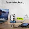 Power Strip Tower Surge Protector, JACKYLED 12 Outlets 6 USB (2 USB C) Charging Station, Extension Cord with Multiple Outlets, 1050J 1625W/13A Outlet Extender 6.5ft Extension Cord for Home Office view 3