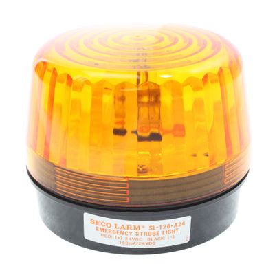 Seco-Larm Enforcer Xenon Strobe Light, 24VDC, Amber Lens (SL-126-A24Q/A) by Seco-Larm
