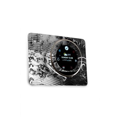 MightySkins Skin Compatible with Nest Thermostat - Black Flourish | Protective, Durable, and Unique Vinyl Decal wrap Cover | Easy to Apply, Remove, and Change Styles | Made in The USA