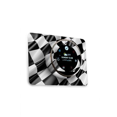 MightySkins Skin Compatible with Nest Thermostat - Race Flag | Protective, Durable, and Unique Vinyl Decal wrap Cover | Easy to Apply, Remove, and Change Styles | Made in The USA