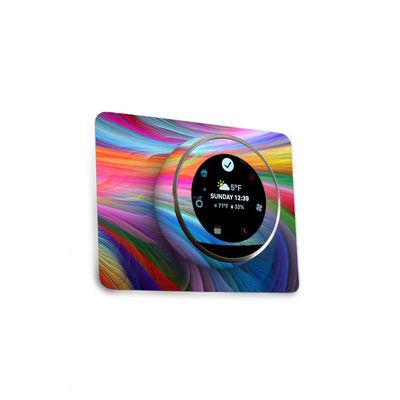 MightySkins Skin Compatible with Nest Thermostat - Rainbow Waves | Protective, Durable, and Unique Vinyl Decal wrap Cover | Easy to Apply, Remove, and Change Styles | Made in The USA