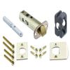 Nostalgic Warehouse Classic Rosette with Rose Porcelain Door Knob, Passage - 2.375", Polished Brass view 2