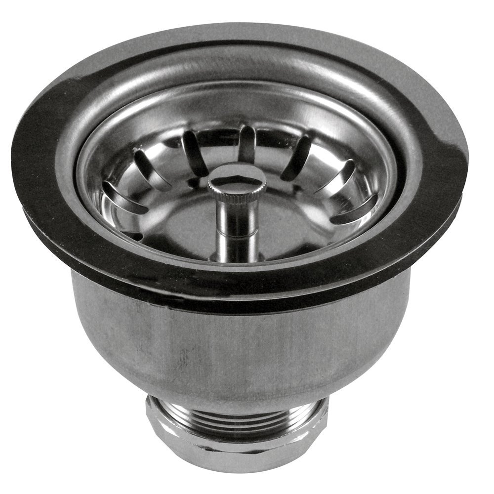 Danco 81090 3-1/2-Inch Basket Post Premium Lock-In Strainer, Stainless Steel