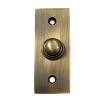 Adonai Hardware Rectangular Victorian Brass Bell Push or Door Bell or Push Button - Antique Brass view 1