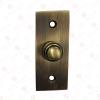 Adonai Hardware Rectangular Victorian Brass Bell Push or Door Bell or Push Button - Antique Brass view 4