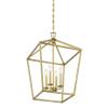 Savoy House 1-321-4-322 Townsend Traditional Open Frame Pendant Light Fixture, 4-Light 240 Total Watts, 26" H x 17" W, Warm Brass view 4
