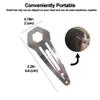 Single or Set of 3 Mini Tactical Multitool Hair Clip Multiple Use Functions Wrench/Screwdriver/Ruler/Cutter Made from Stainless Steel view 2