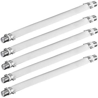 Ancable Flat Coaxial RG6 F Type Jumper Cable for Windows and Doors 5pack