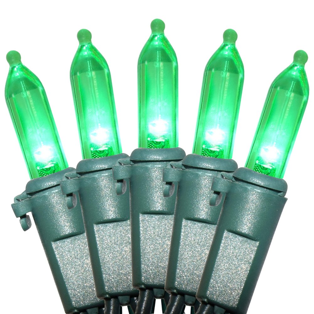 Holiday Essence 100 LED Green St Patrick's Day Christmas String Lights, 26.9 Ft Green Wire String Lights for Indoor and Outdoor Decorative Use Patio and Tree Dcor UL Certified