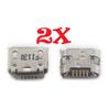 ePartSolution 2X Micro USB Charger Charging Port Dock Connector USB Port Replacement for Alcatel A30 9024W 9024 USA (2pcs) view 2