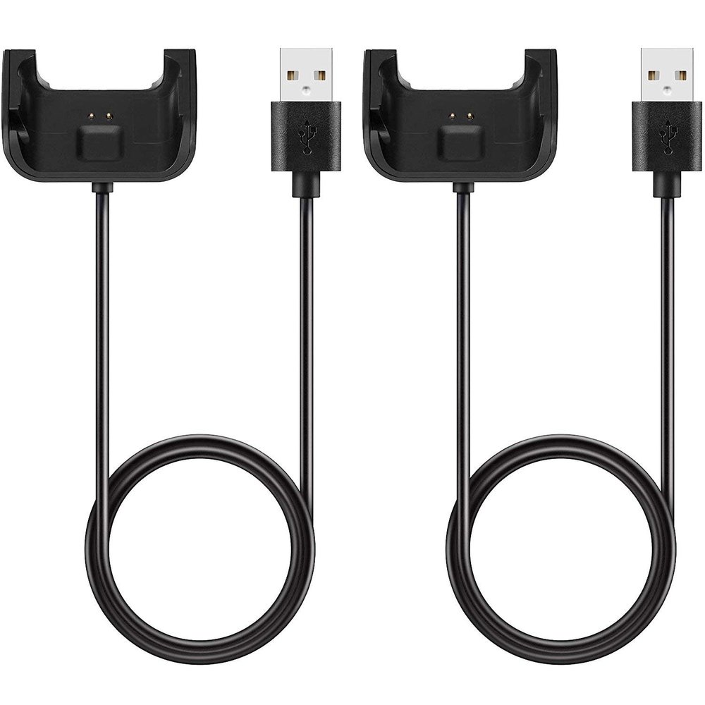 2PCS Charger Compatible with Amazfit Bip/Bip Lite Smartwatch Replacement USB Cradle Cord Charging Cable Dock for Amazfit Bip Series Smartwatch (Black (Bip), for Bip Charger)
