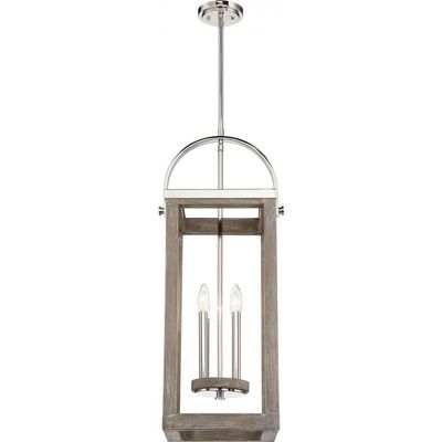 Nuvo Lighting 60/6481 Transitional Four Light Pendant from Bliss Collection in Chrome Finish