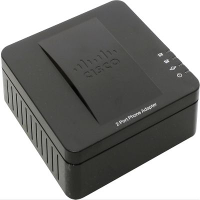 Cisco SPA112 2 Port Phone Adapter with Router (Renewed)