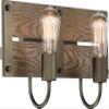 Nuvo 60/6428 Winchester 2-Light Vanity Fixture, Bronze & Aged-Wood Finish view 2