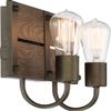 Nuvo 60/6428 Winchester 2-Light Vanity Fixture, Bronze & Aged-Wood Finish view 3