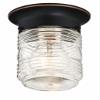 Design House Jelly Jar Flush Mount Light, Oil Rubbed Bronze view 1