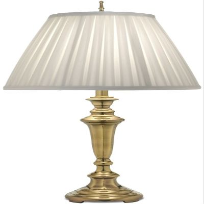 29"H Burnished Brass Signature by Stiffel Table Lamp, 3-Way