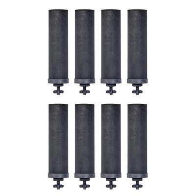 Authentic Black Berkey Elements BB9-2 Filters for Water Systems (Set of 8 Black Berkey Elements)