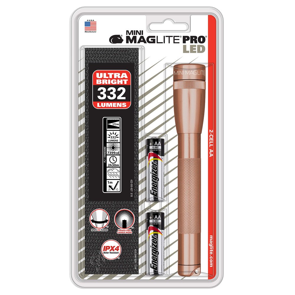 Mini Maglite LED 2AA Pro Rose
