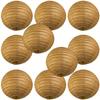 WYZworks - Round Paper Lanterns 10 Pack (Brown, 14") - Hanging Paper Lanterns Lamp for Wedding, Birthday, Party and Home Decorations with 8", 10", 12", 14", 16" Option view 1