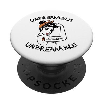 MS Warrior Unbreakable Multiple Sclerosis Awareness Gift PopSockets Standard PopGrip