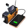 FosPower NOAA Emergency Weather Radio A1 7400mWh Solar Hand Crank (Orange) view 1