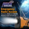 FosPower NOAA Emergency Weather Radio A1 7400mWh Solar Hand Crank (Orange) view 2
