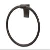 Alno A6840-BRZ Luna Towel Rings Transitional, Bronze, 6" view 1