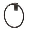 Alno A6840-BRZ Luna Towel Rings Transitional, Bronze, 6" view 2