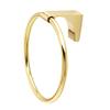 Alno A6840-PB Luna Towel Rings Transitional, Polished Brass, 6" view 2