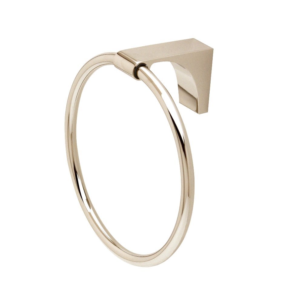 Alno A6840-PN Luna Towel Rings Transitional, Polished Nickel, 6"