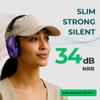 Pro For Sho 34dB NRR Hearing Protection Ear Muffs  Highest NRR Compact Design Ear Protection for Loud Events & Sensory Use (Purple) view 2