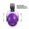 Pro For Sho 34dB NRR Hearing Protection Ear Muffs  Highest NRR Compact Design Ear Protection for Loud Events & Sensory Use (Purple) view 3