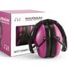Pro For Sho 34dB NRR Hearing Protection Ear Muffs  Highest NRR Compact Design Ear Protection for Loud Events & Sensory Use (Pink) view 1