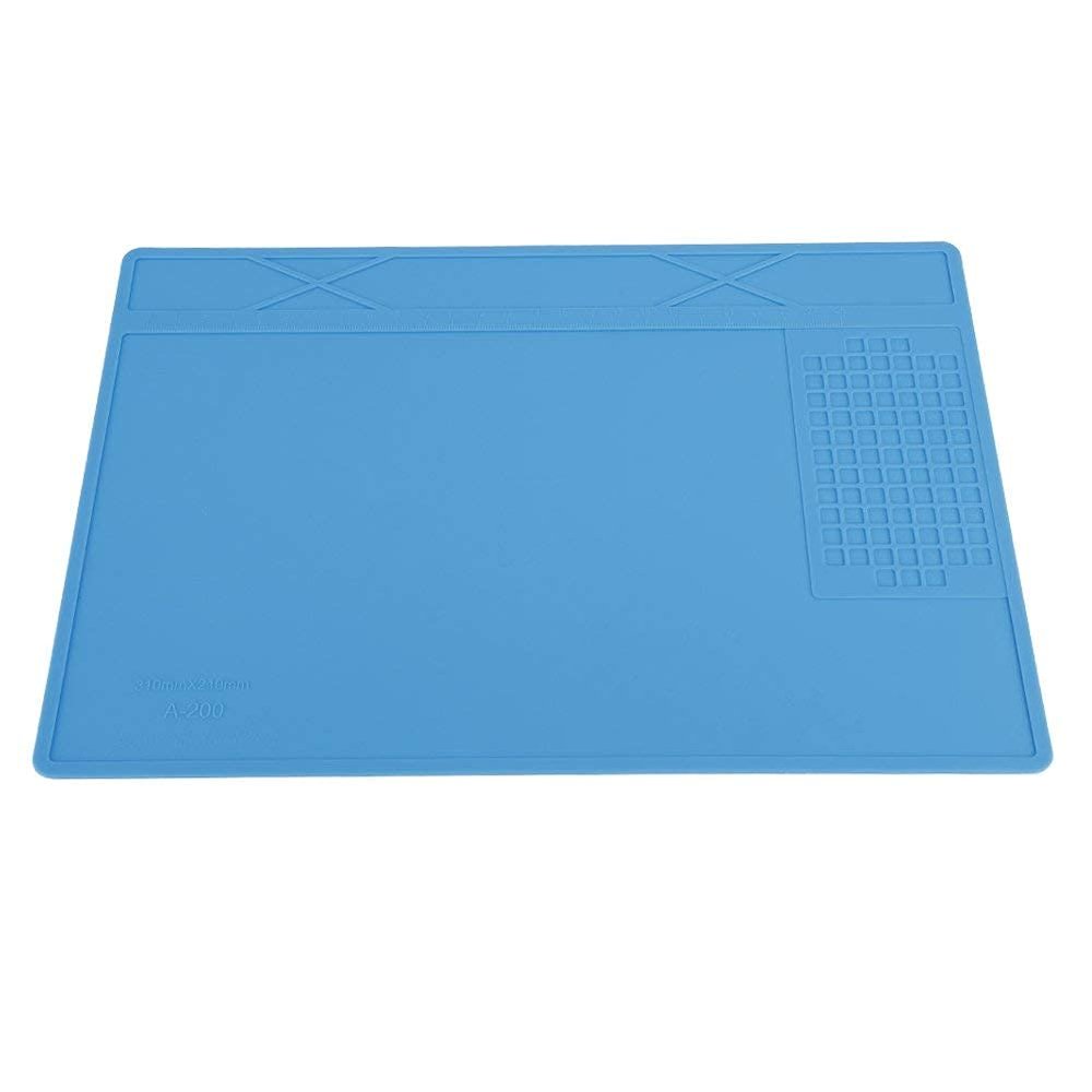 Soldering Mat,Heat Soldering Silicone Mat Repair Insulation Pad Screw Tray Maintenance Desk Mat, for Soldering Iron, Phone and Computer Repair