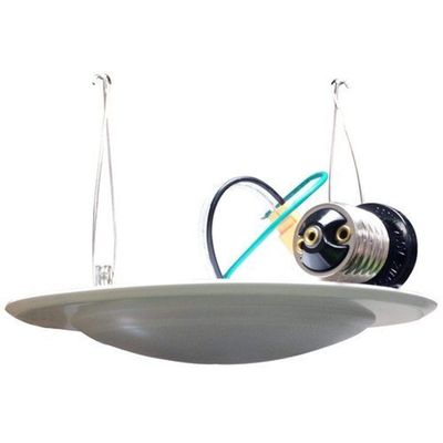 Morris Products Surface LED Recessed Lighting Retrofit Kit for Recessed Downlighting, Alternative to Incandescent Lights Energy Efficient, Dimmable, DOB Technology 3000K, 14.5 Watts, 6, White