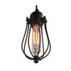 E27 Socket Modern Vintage Industrial Metal Cage Loft Pendant Lamp Ceiling Light Shade Retro Pendant Light Wall Sconce Light Retro Wall Lamp 1-Light view 1
