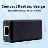 PoE Extender Ethernet Repeater 1 Port 10/100, IEEE802.3af for Security Systems IP Camera Poe Splitter, IP Phone Network PoE Signal Extender by CENTROPOWER view 4