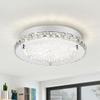 LED Ceiling Light,Auffel Minimalist Modern 11-Inch Surface Flush Mount Light Fixture Glass 4000K Daylight White Lamp 1980LM K9 Crystal Chandelier Lighting for Kitchen,Bathroom,Bedroom,Hallway view 1