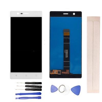JayTong LCD Display & Replacement Touch Screen Digitizer Assembly with Free Tools for Nokia 3 N3 TA-1020 1028 1032 1038 Global AM 5.0" White