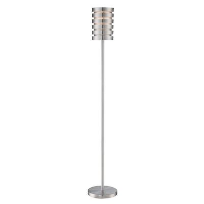 Lite Source Metal Floor LAMP, Aluminum, Type CFL 23W LS-82923ALU