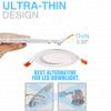 Sugo Dimmable Round LED Panel Light Ultra-Thin 6000K-6500K Cool White LED Recessed Ceiling Lights Home Office Commercial Lighting Panel [10PACK] (12W) view 4