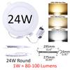 Sugo Dimmable Round LED Panel Light Ultra-Thin 6000K-6500K Cool White LED Recessed Ceiling Lights Home Office Commercial Lighting Panel [10PACK] (24W) view 2