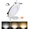 Sugo Dimmable Round LED Panel Light Ultra-Thin 6000K-6500K Cool White LED Recessed Ceiling Lights Home Office Commercial Lighting Panel [10PACK] (24W) view 3