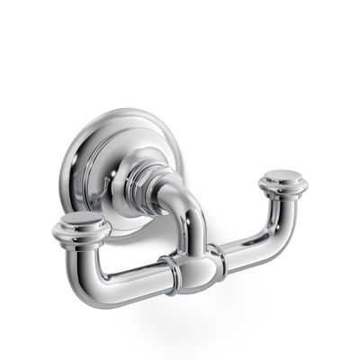 Kohler 72572-CP Artifacts Double Robe Hook, Polished Chrome