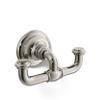 Kohler 72572-SN Artifacts Double Robe Hook, Vibrant Polished Nickel view 1