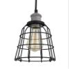 Woodbridge Lighting 18323GYPWL-SW106BK Fulton Black Wire Cage Mini-Pendant W/ST64 Bulb view 2