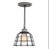 Woodbridge Lighting 18323GYPWL-SW106BK Fulton Black Wire Cage Mini-Pendant W/ST64 Bulb view 3